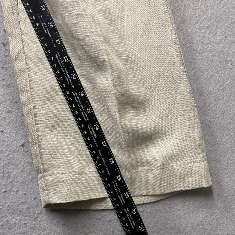 Tommy Bahama Mens 40x32 Linen Tencel Blend Pants Beige Khaki Relaxed Casual 2121